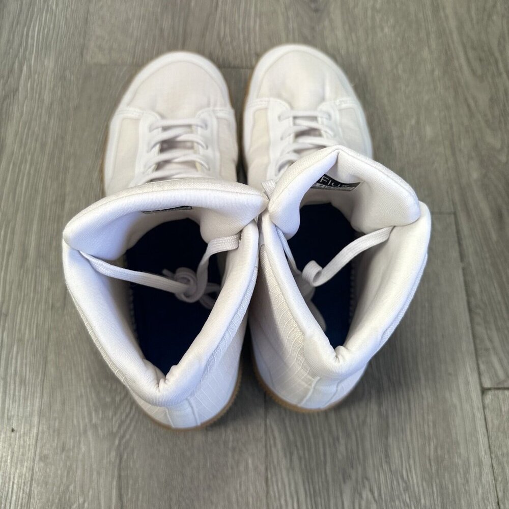 Flux Adapt High Top Trainer Breathable AdaptKnit White And Gum Shoes Men 9 W10 - Picture 6 of 9